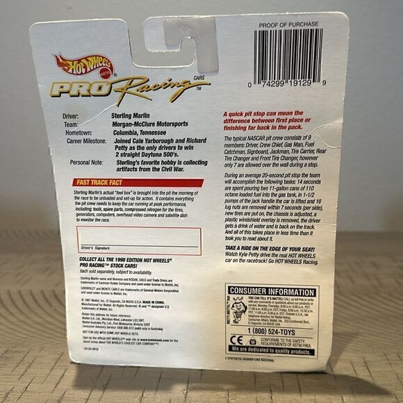 Team Hot Wheels Pro Racing Sterling Marlin #4 - Picture 2 of 4